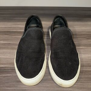 Jenni Kayne Black Suede Slip-On Shoes